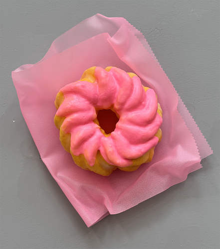 Pink French Cruller