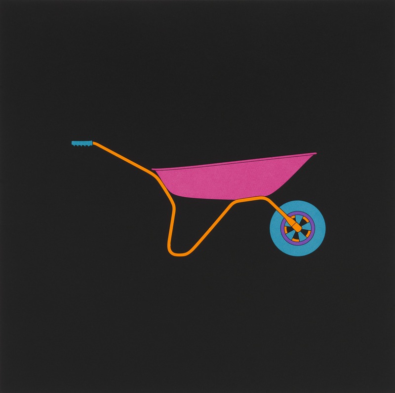 Michael Craig-Martin: Wheelbarrow (aus der Serie Profiles)