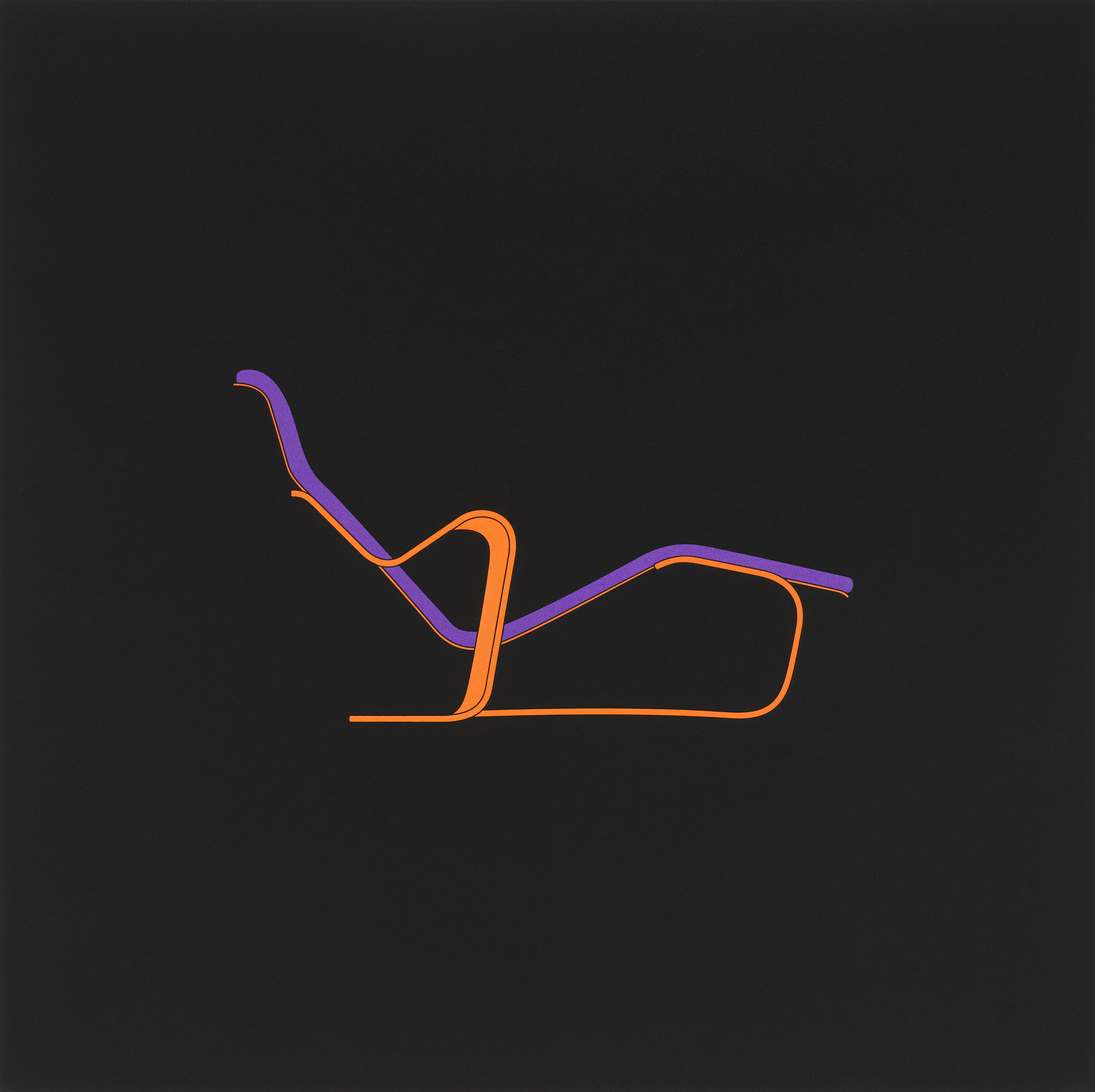 Michael Craig-Martin: Chaise (aus der Serie Profiles)