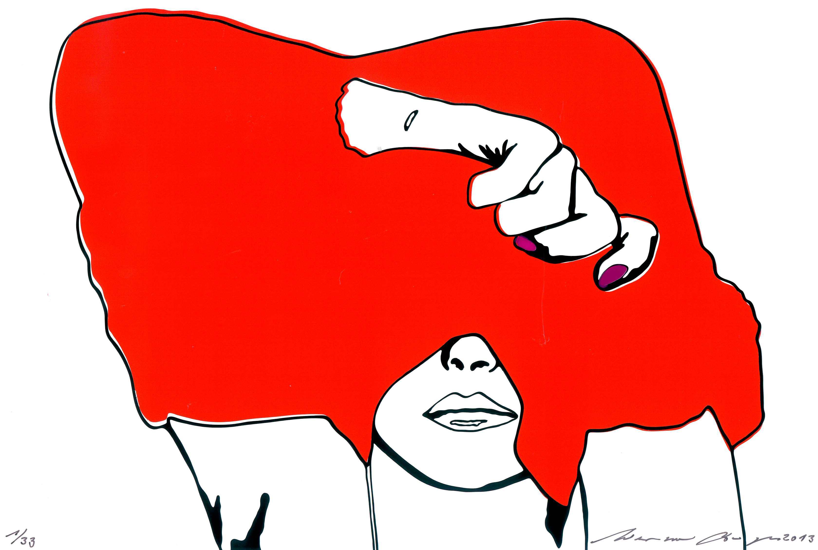 Werner Berges: Shirt (rot)