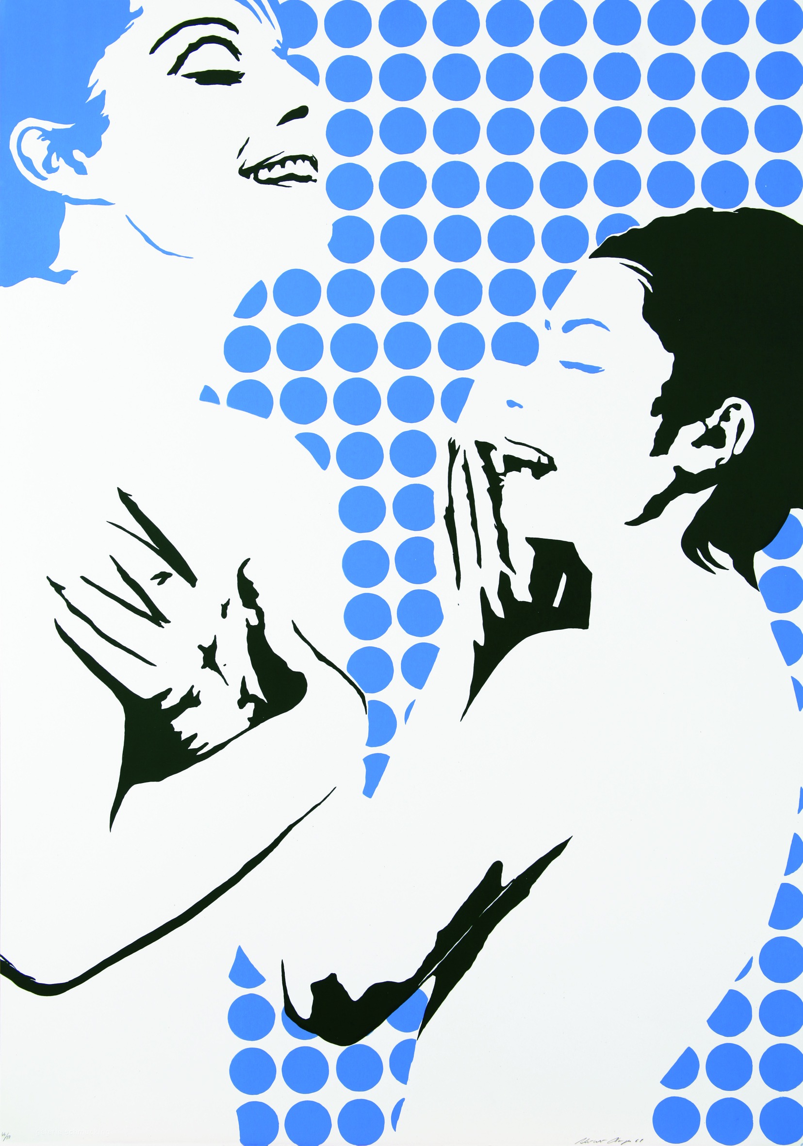 Werner Berges: Schwimmer (aus der Mappe "Top Stars")