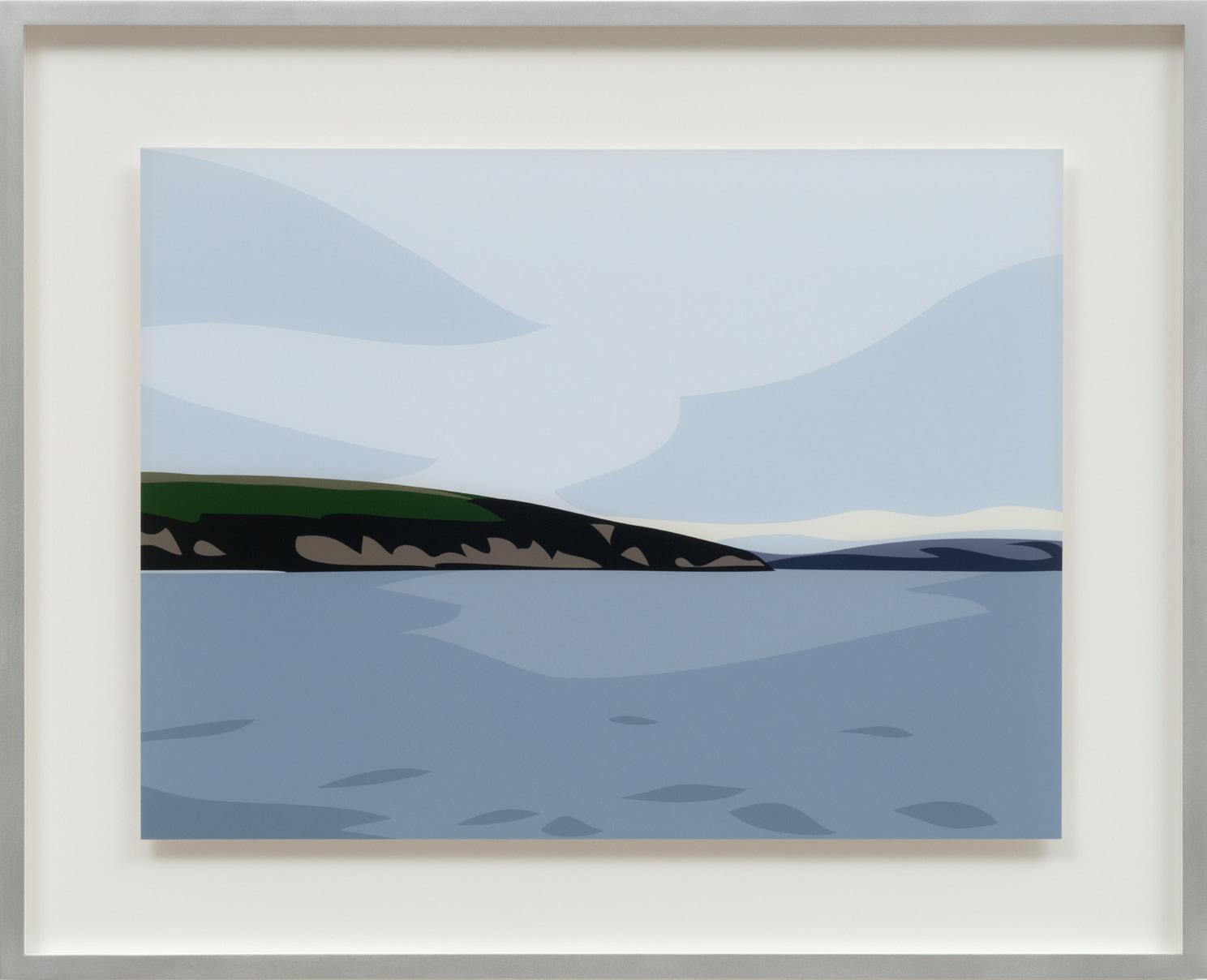 Julian Opie: Cornish Coast 1 - Polridmouth Coast
