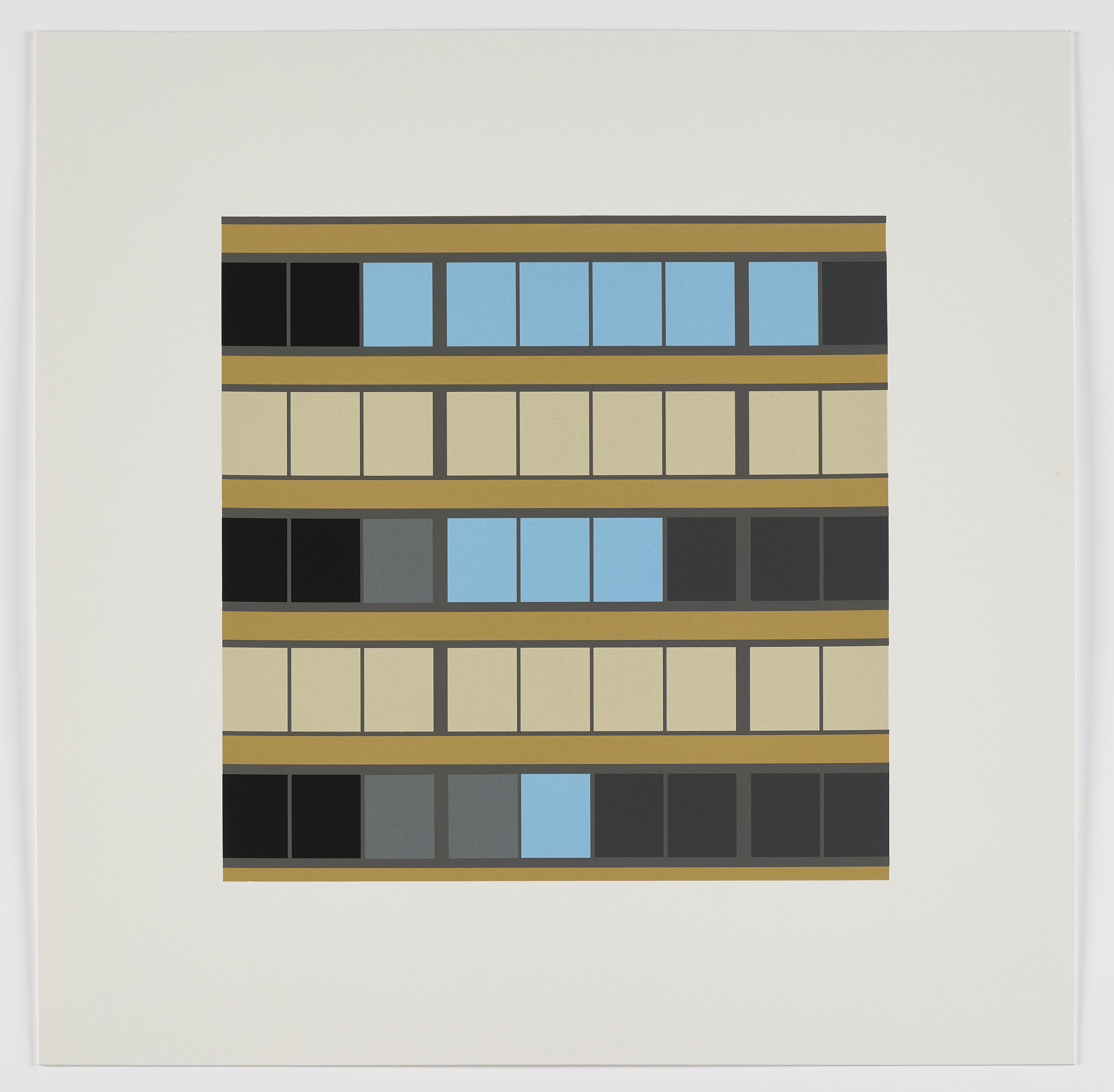 Julian Opie: E1 (from the series "Office Windows")