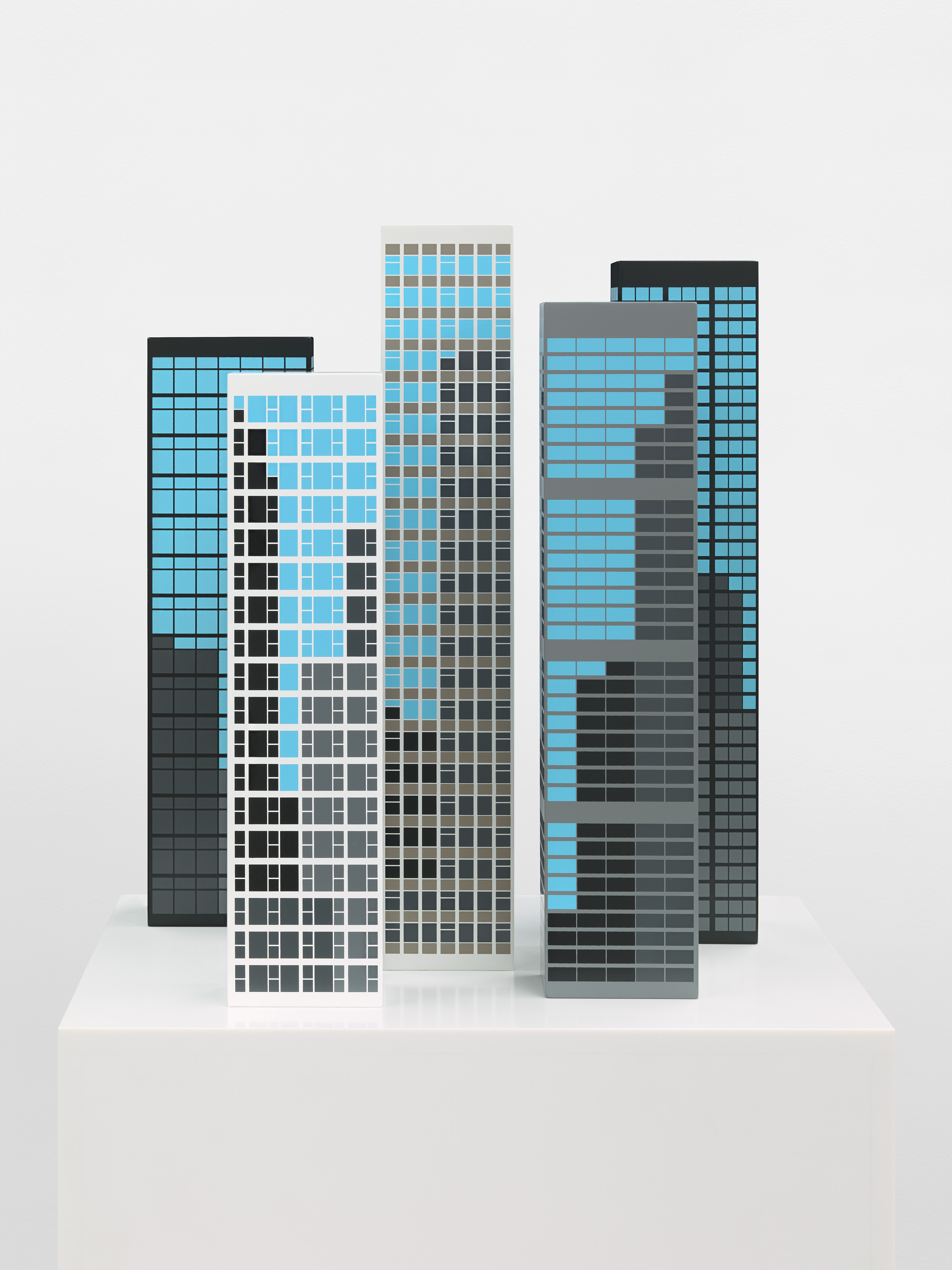 Julian Opie: Modern Towers 2 (A-E)