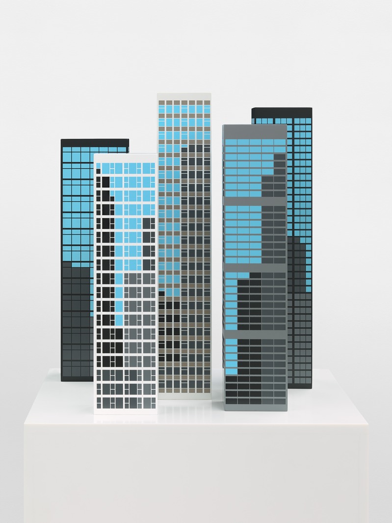 Julian Opie: Modern Towers 2 (A-E)