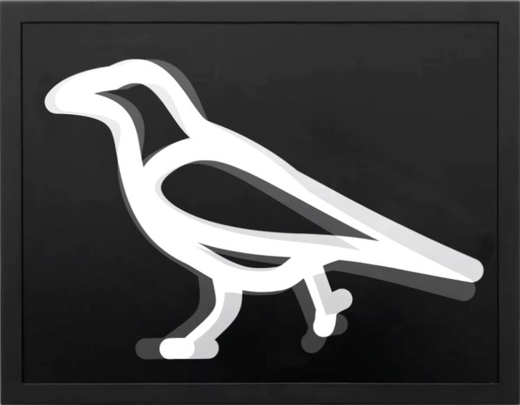 Julian Opie: Crow walking