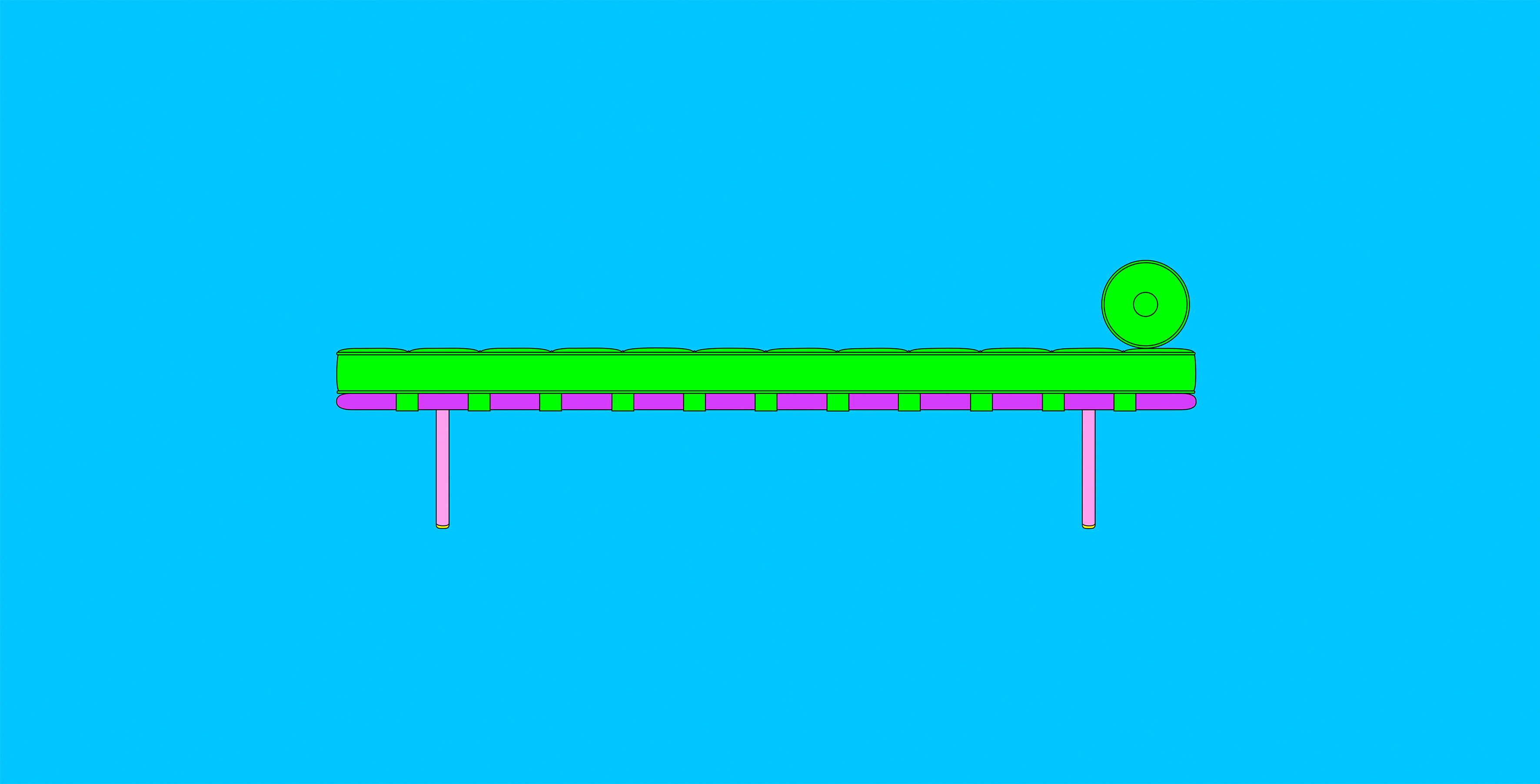 Michael Craig-Martin: Design and Architecture (Mies van der Rohe - part 1 of diptychon)