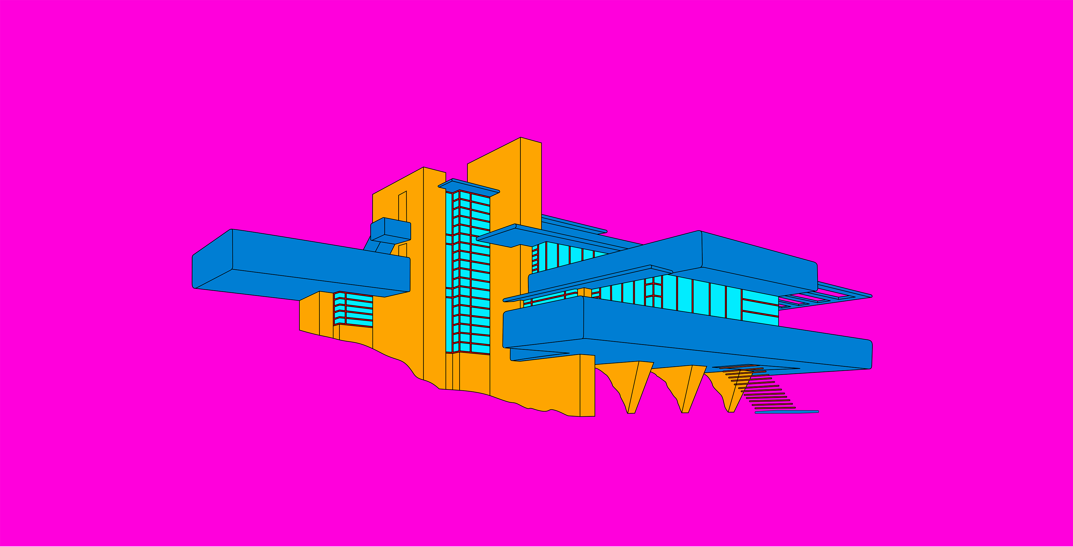 Michael Craig-Martin: Design and Architecture (Frank Lloyd Wright - part 2 of diptychon)