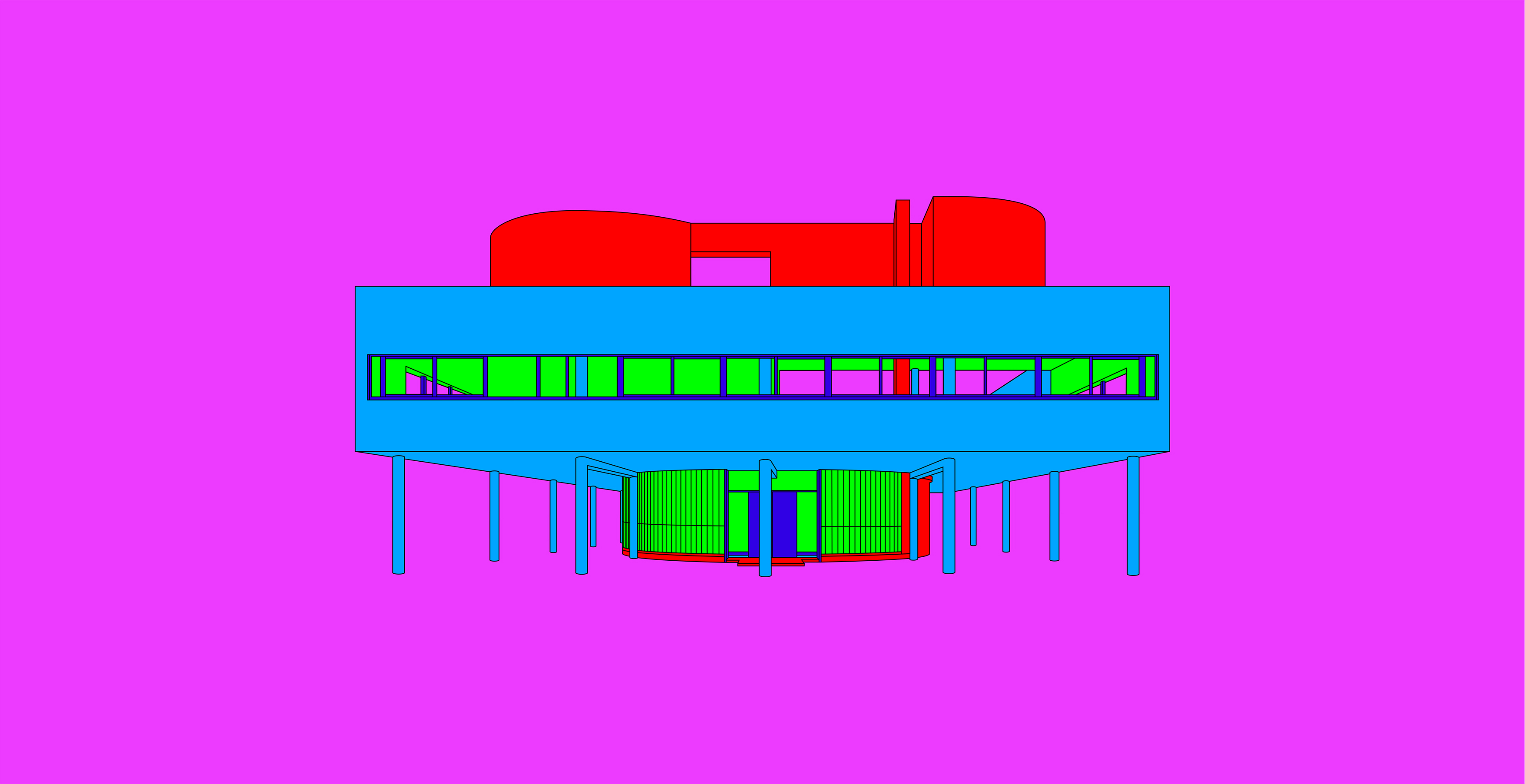 Michael Craig-Martin: Design and Architecture (Le Corbusier - part 2 of diptychon)