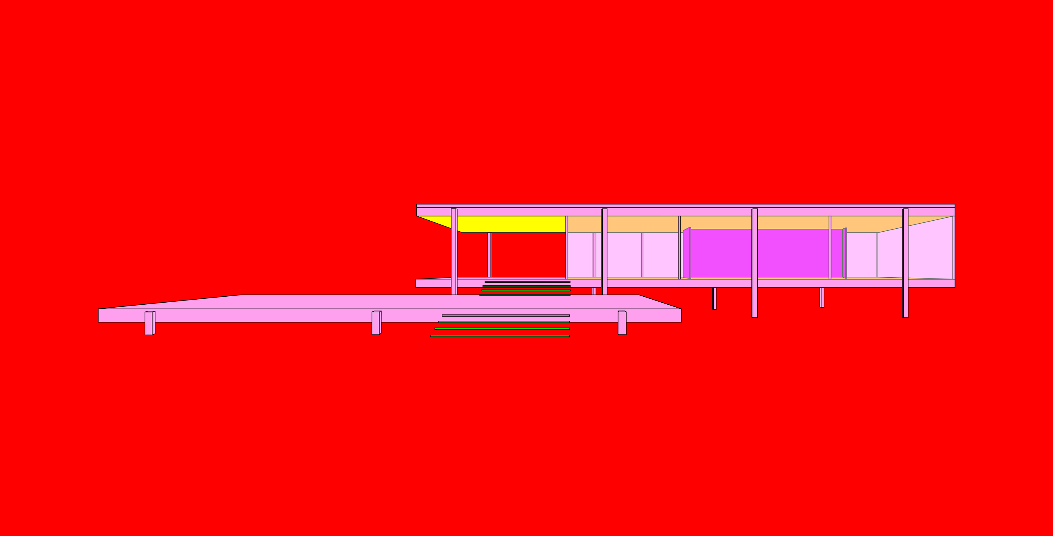 Michael Craig-Martin: Design and Architecture (Mies van der Rohe - part 2 of diptychon)