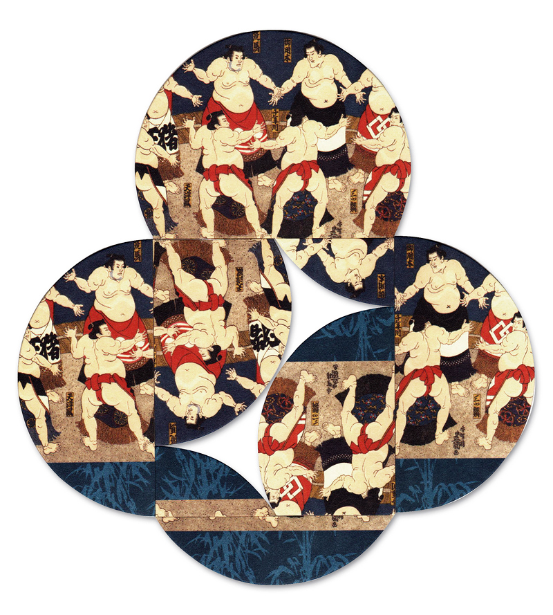 Albrecht Wild: Ukiyo-e "Rikishi" (1)