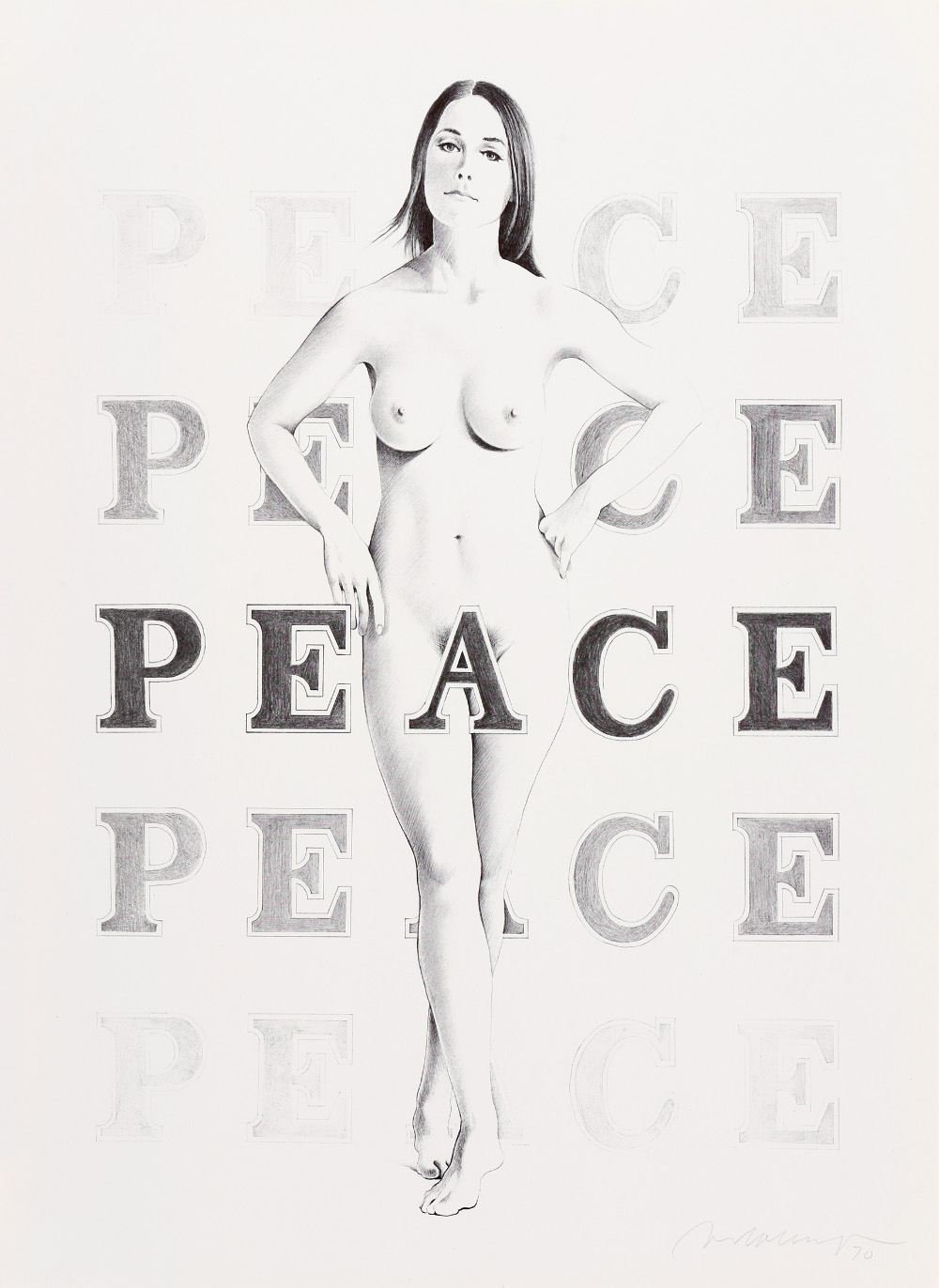 Mel Ramos: Peace (gerahmt)