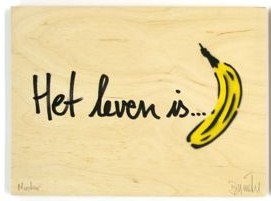 Thomas Baumgärtel: Holzedition: Het leven is ... banana