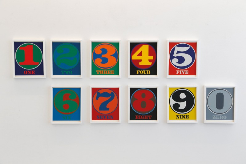 Robert Indiana: numbers 0 bis 9 (gerahmt)