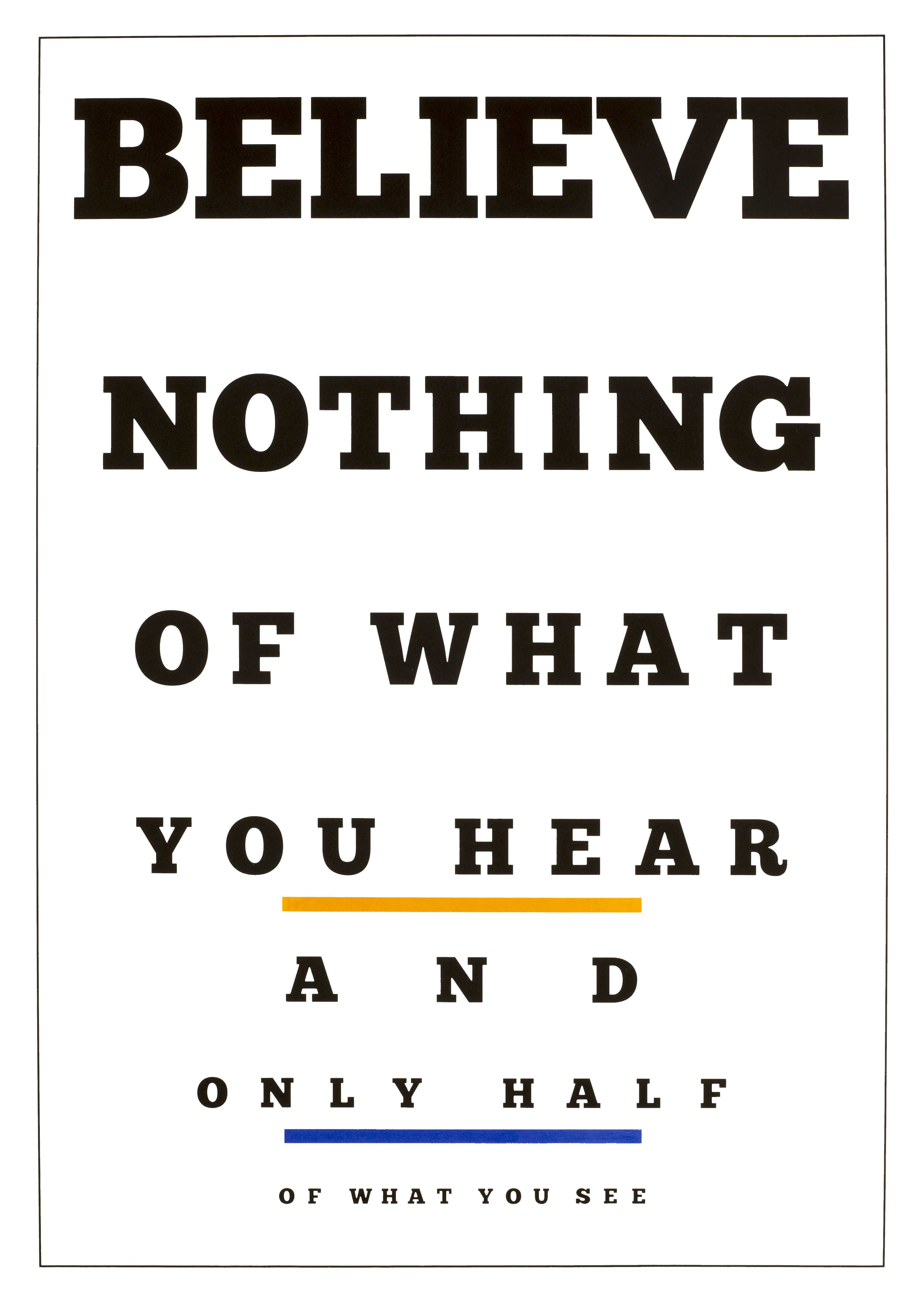 Doppelklick öffnet Großansicht Iván Navarro: Carta Visual (Believe)