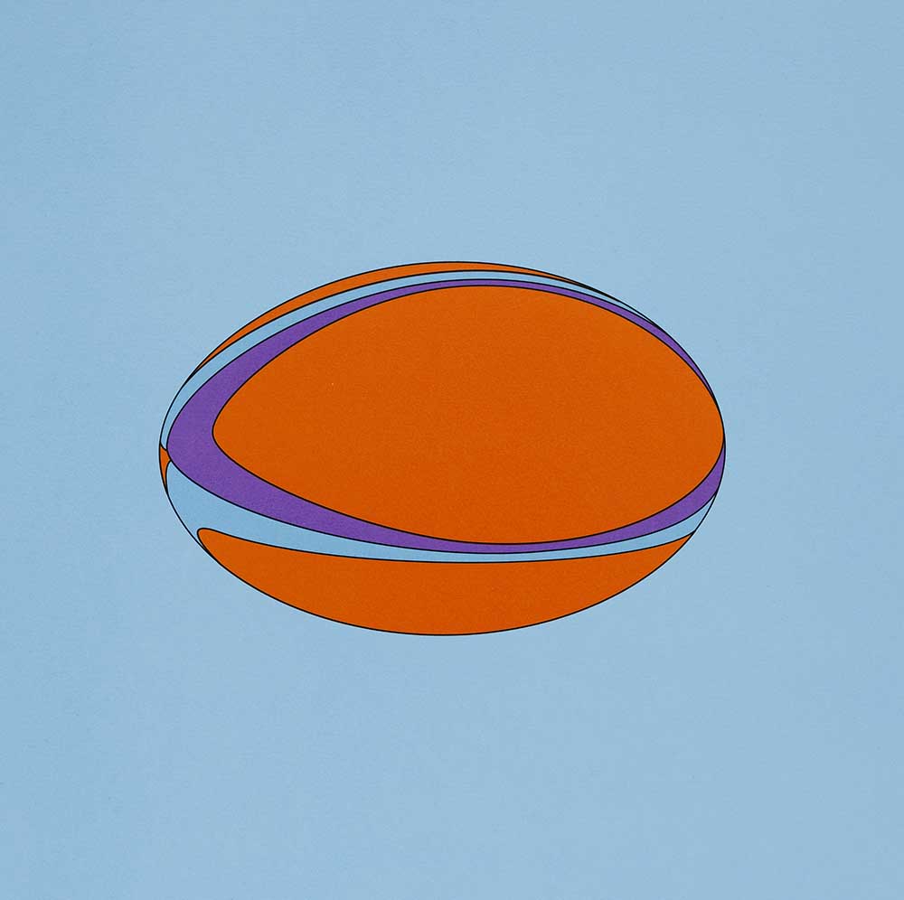Michael Craig-Martin: Sports Balls (Rugbyball)