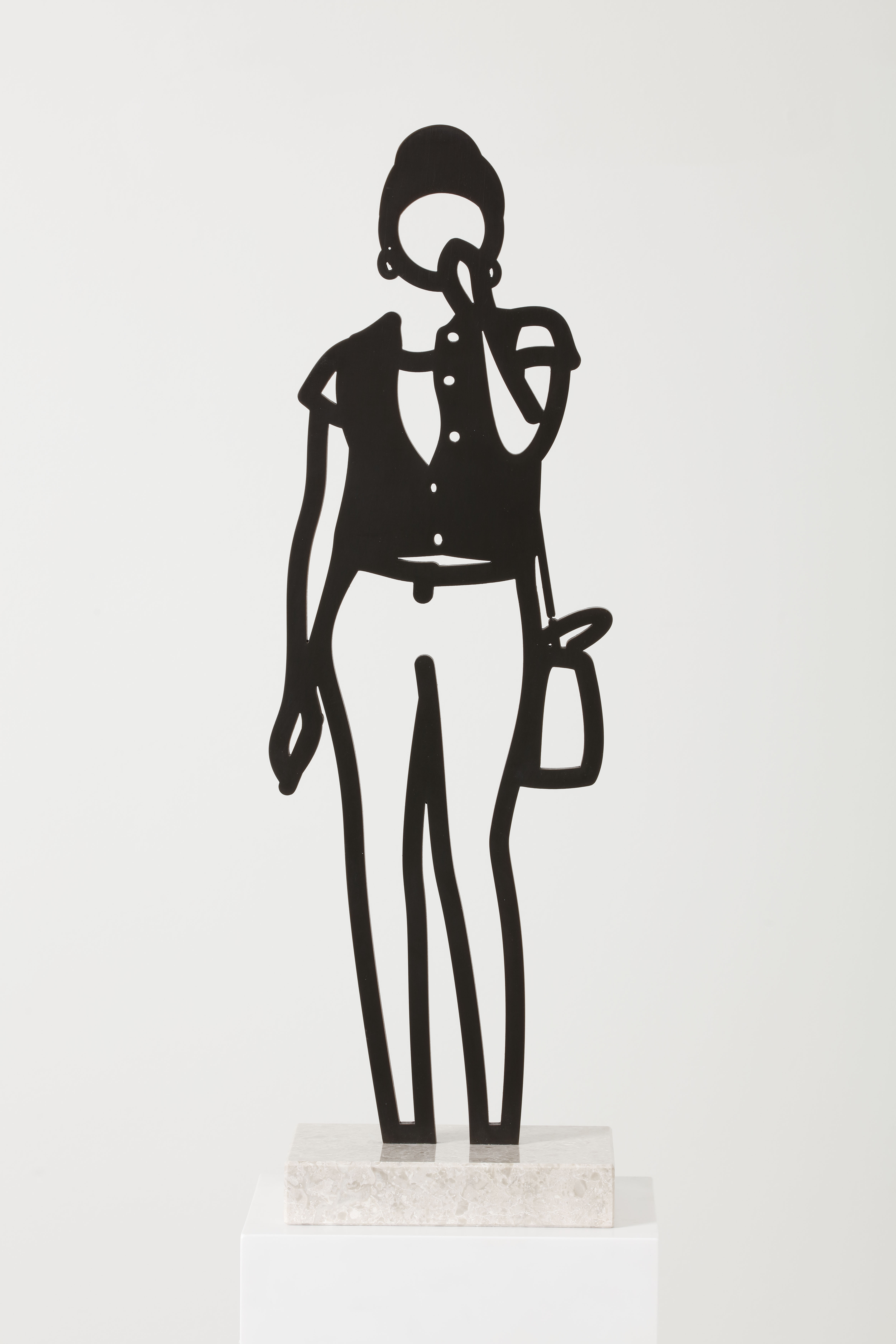 Julian Opie: Denim waistcoat (from Boston Statuettes)