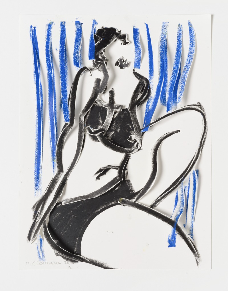 Marion Eichmann: Akt 2 (blau)