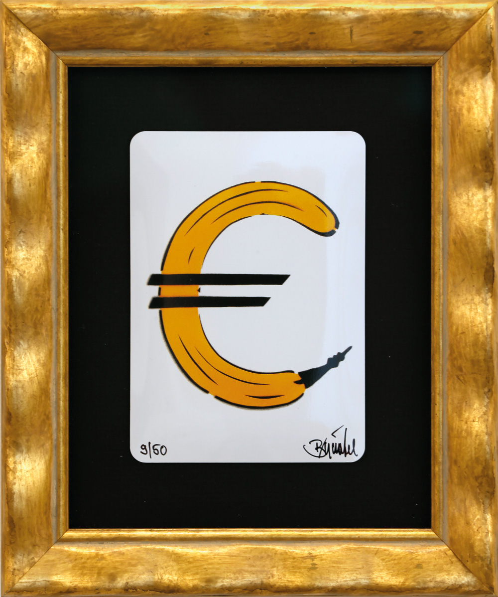 Thomas Baumgärtel: Eurobanane (mit Rahmen)