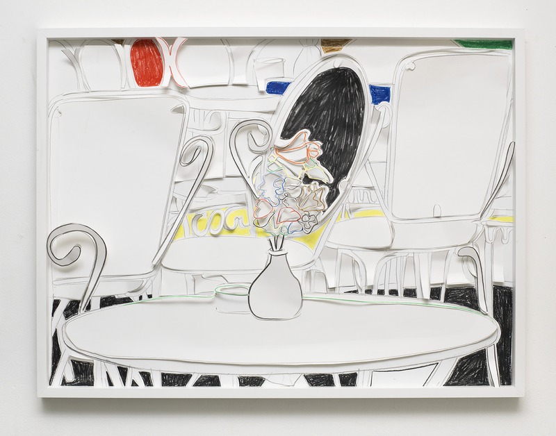 Marion Eichmann: Stühle mit Blumen 1