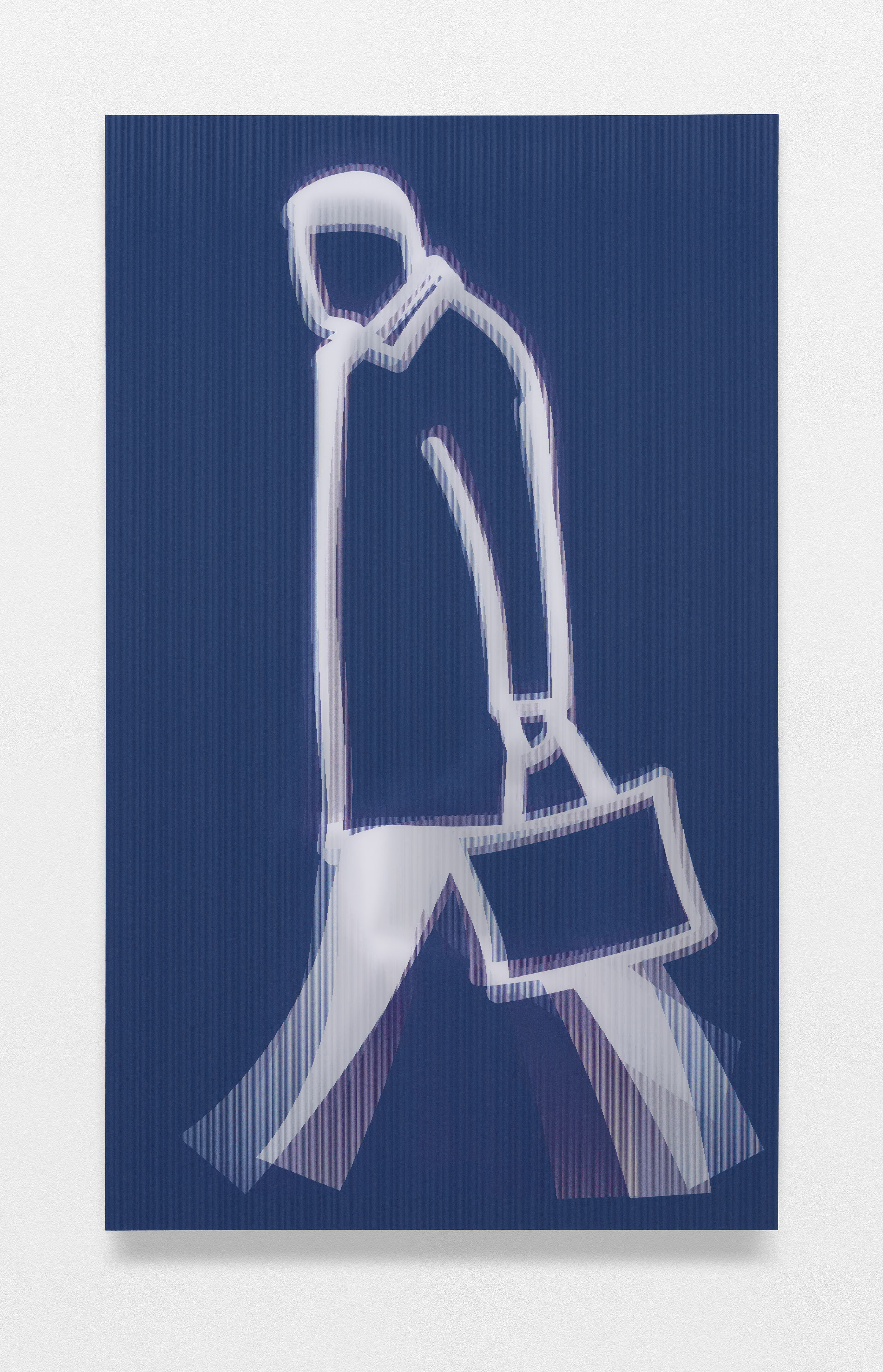 Julian Opie: Leather bag (aus der Serie "Old Street Walkers")