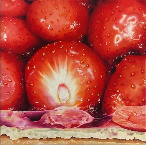 Charlotte Trossbach: Erdbeerschnitte III