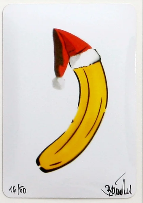 Bananensprayer: Weihnachtsbanane