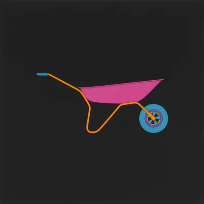 Doppelklick öffnet Großansicht Michael Craig-Martin: Wheelbarrow (aus der Serie Profiles)