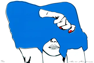 Werner Berges: Shirt (blau)