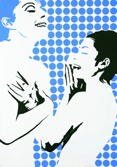 Werner Berges: Schwimmer (aus der Mappe "Top Stars")