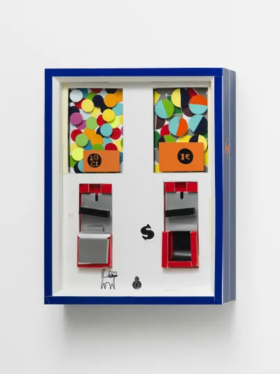 Marion Eichmann: Kaugummiautomat blau