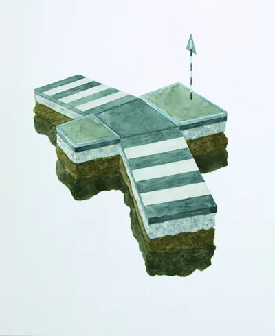 Steve Johnson: Zebra crossing II