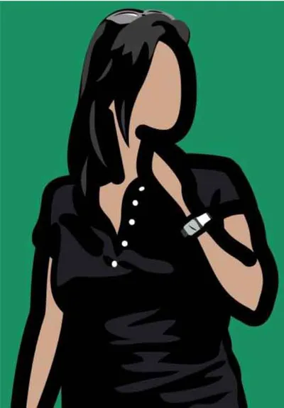 Julian Opie: Tourist with watch