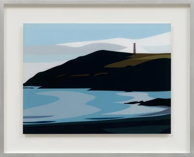 Doppelklick öffnet Großansicht Julian Opie: Cornish Coast 1 - Gribbin Head