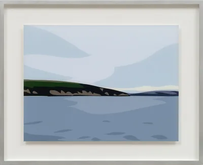 Doppelklick öffnet Großansicht Julian Opie: Cornish Coast 1 - Polridmouth Coast