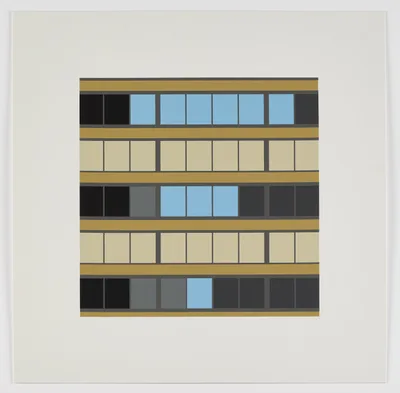 Doppelklick öffnet Großansicht Julian Opie: E1 (from the series "Office Windows")