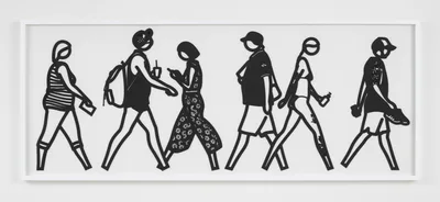 Doppelklick öffnet Großansicht Julian Opie: Walking in Melbourne 2