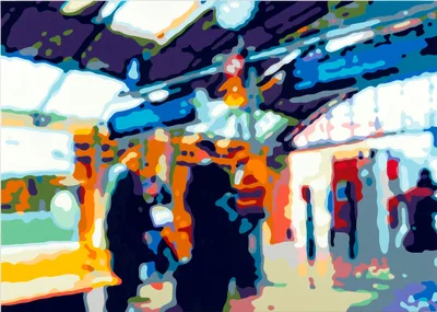 Doppelklick öffnet Großansicht Konrad Winter: Bahnhof Hackescher Markt
