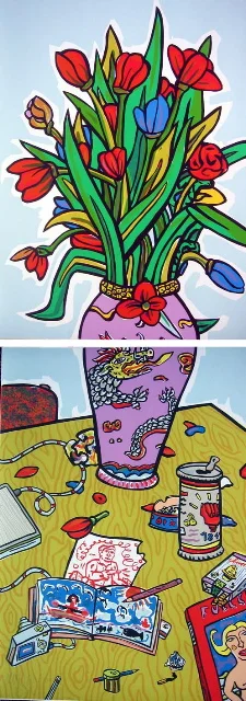 Klick für Großansicht Vase (zweiteilig)