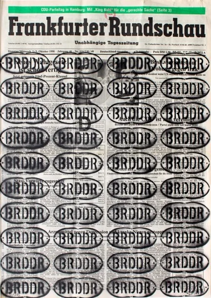 BRDDR (Frankfurter Rundschau) - gerahmt