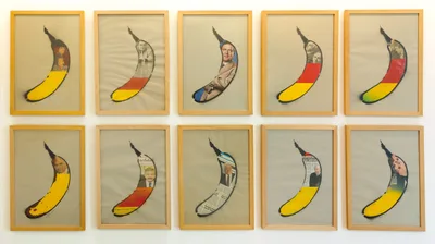 Thomas Baumgärtel: Unsere Bananenrepublik (aus der Serie "gefüllte Bananen")