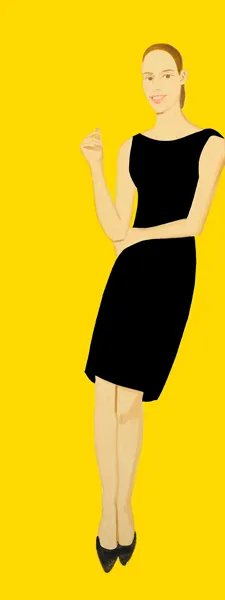 Alex Katz: Black dress 5 Ulla