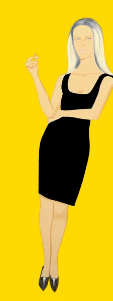 Alex Katz: Black dress 6 Yvonne