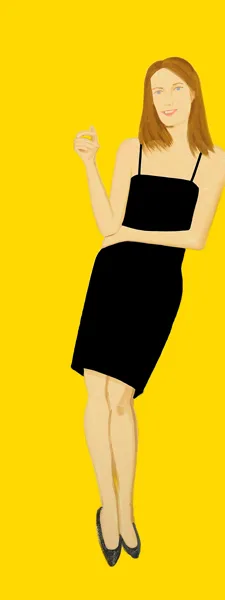 Alex Katz: Black dress 4 Sharon