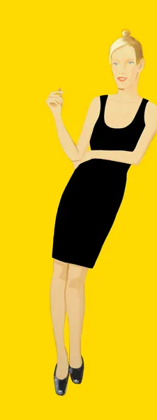 Alex Katz: Black dress 3 Oona