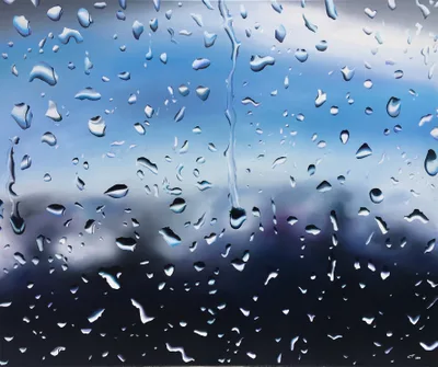 Charlotte Trossbach: Regen, klar-blau