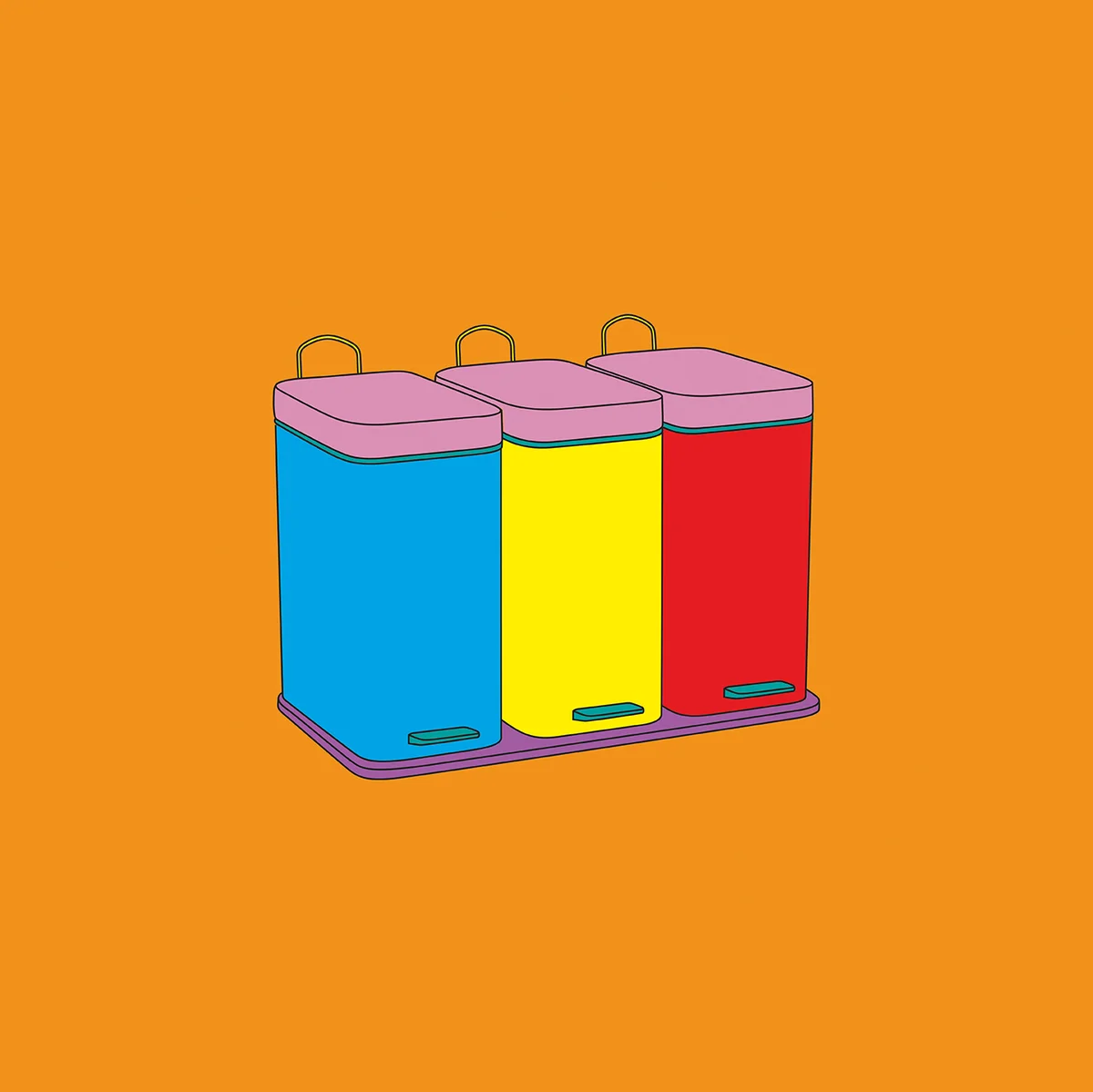 Recycling bins