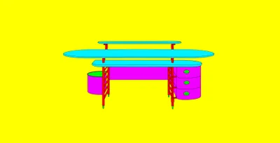 Michael Craig-Martin: Design and Architecture (Frank Lloyd Wright - part 1 of diptychon)