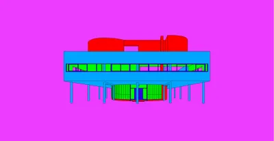 Michael Craig-Martin: Design and Architecture (Le Corbusier - part 2 of diptychon)