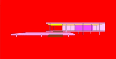 Michael Craig-Martin: Design and Architecture (Mies van der Rohe - part 2 of diptychon)